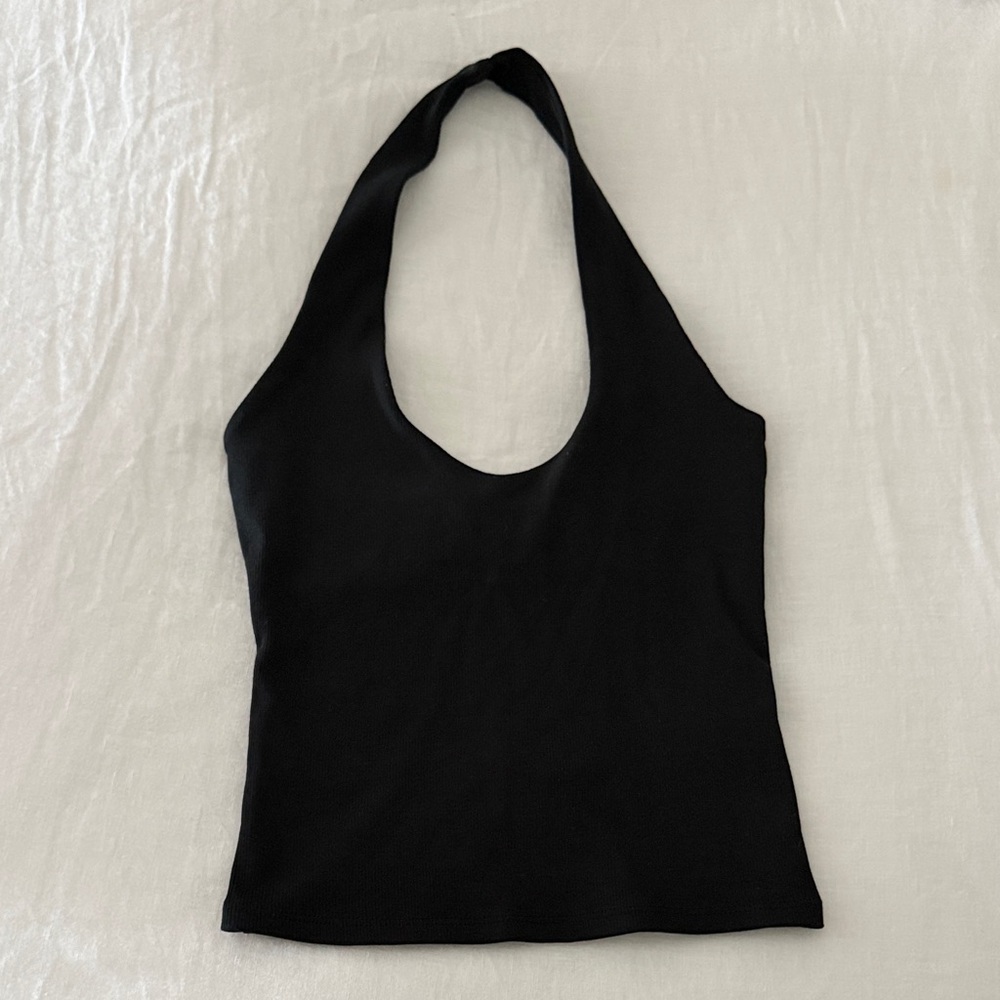Black Halter Top